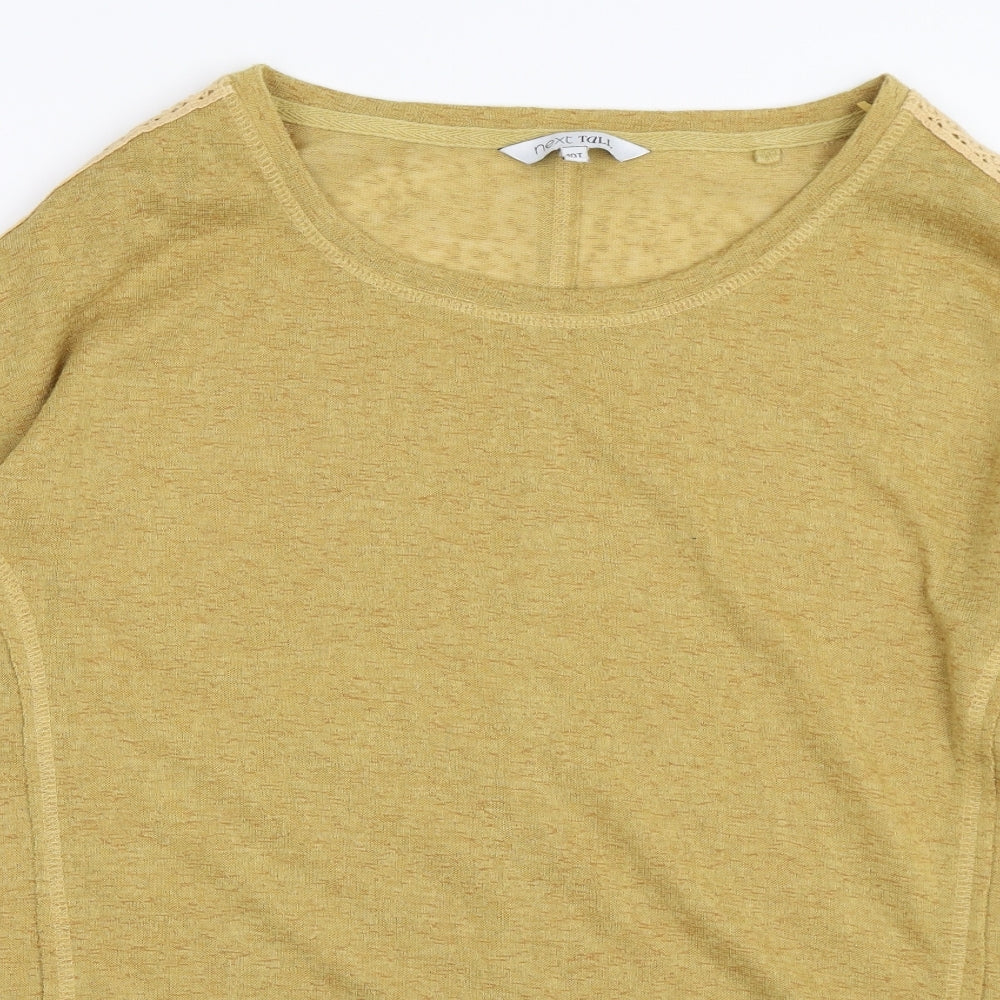 Next Womens Yellow   Pullover Jumper Size 10