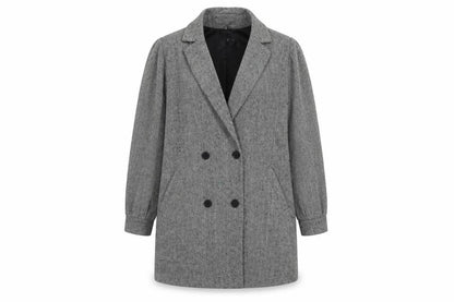 Parisian Womens Grey   Overcoat Coat Size 8