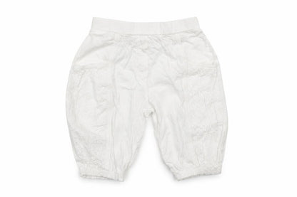 Next Girls White    Trousers Size 9-12 Months  - crochet detail