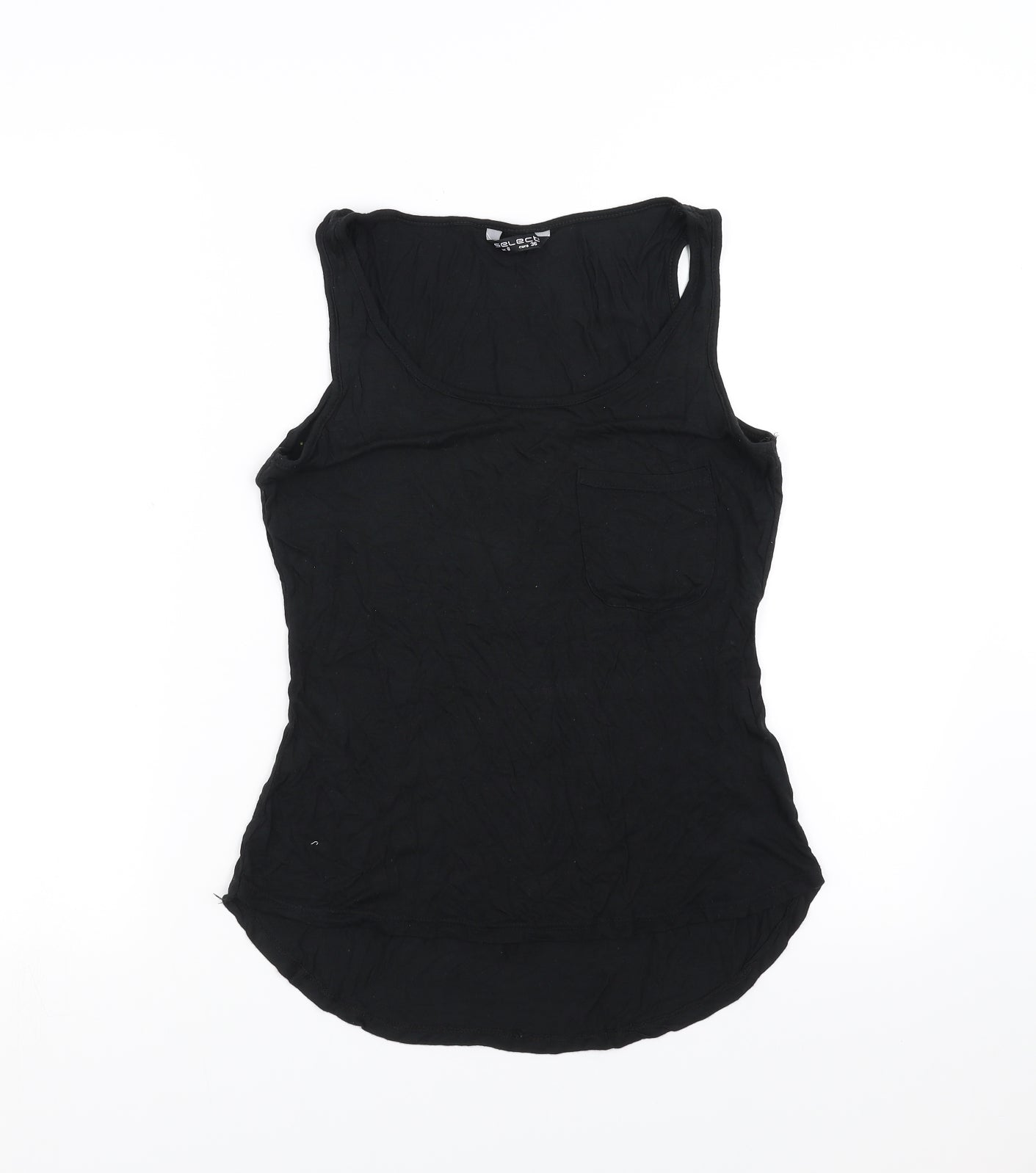 Womens UK Size 8 Select Black Basic Tank
