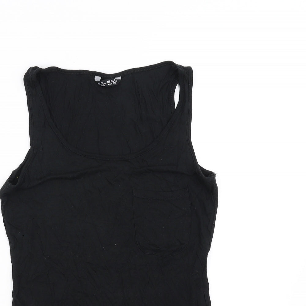 Womens UK Size 8 Select Black Basic Tank