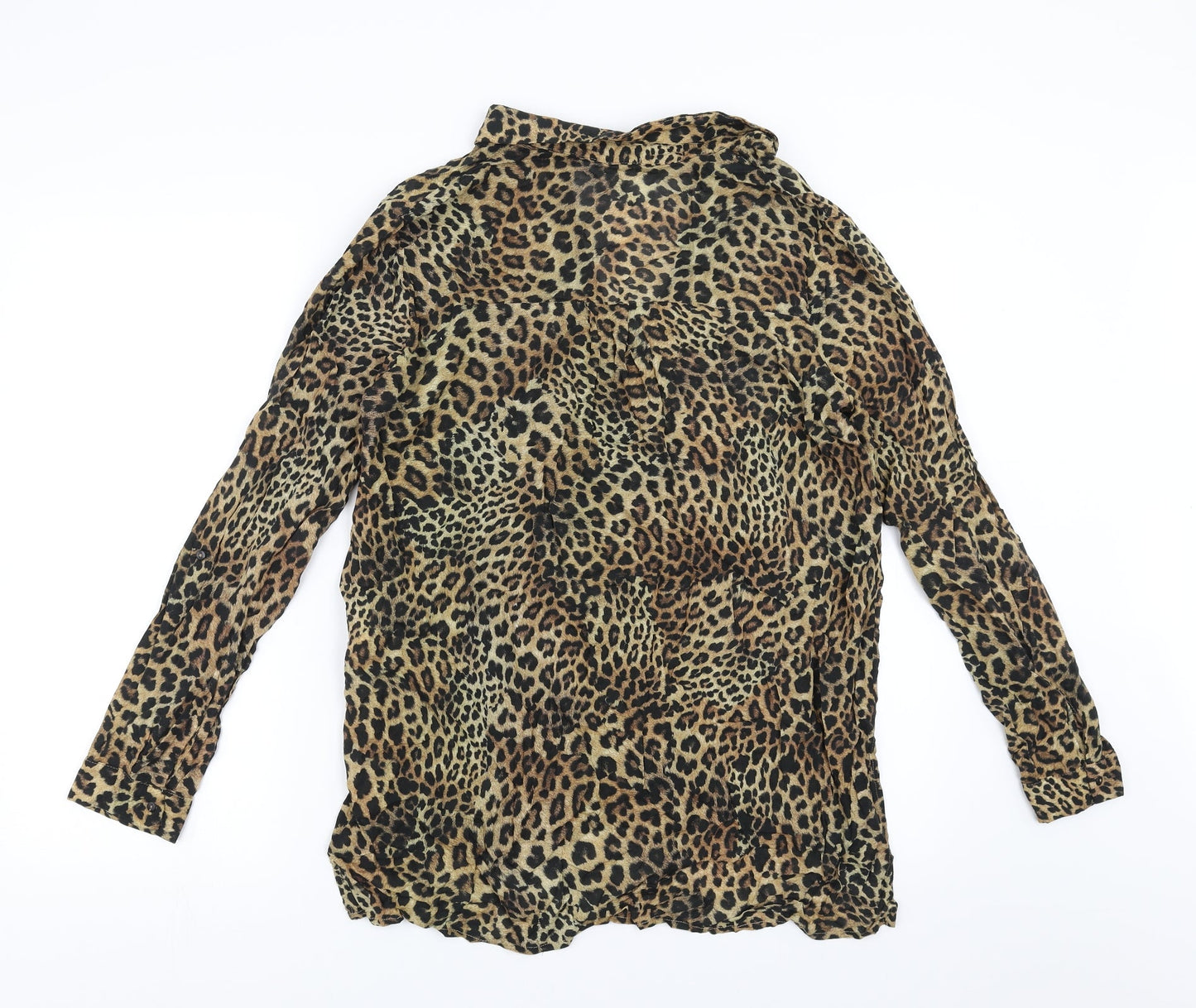 Womens UK Size 10 RESERVED Brown Basic Blouse