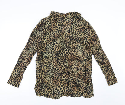 Womens UK Size 10 RESERVED Brown Basic Blouse
