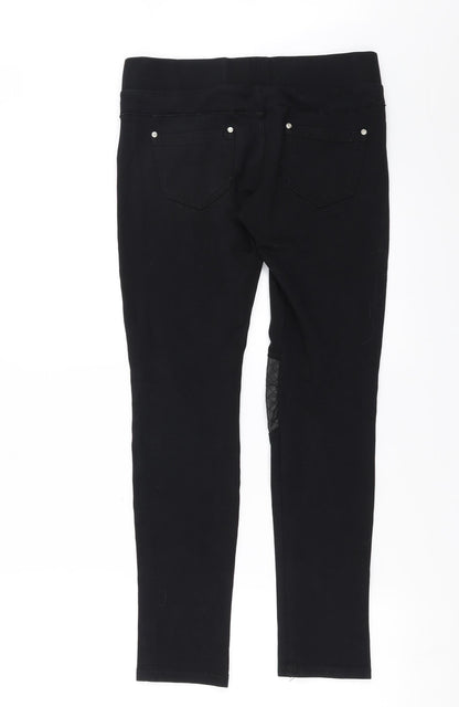 LD Style Womens Black   Trousers  Size L L28 in - leggings