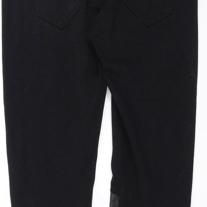 LD Style Womens Black   Trousers  Size L L28 in - leggings