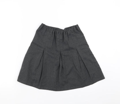 Marks and Spencer Girls Grey   A-Line Skirt Size 8-9 Years