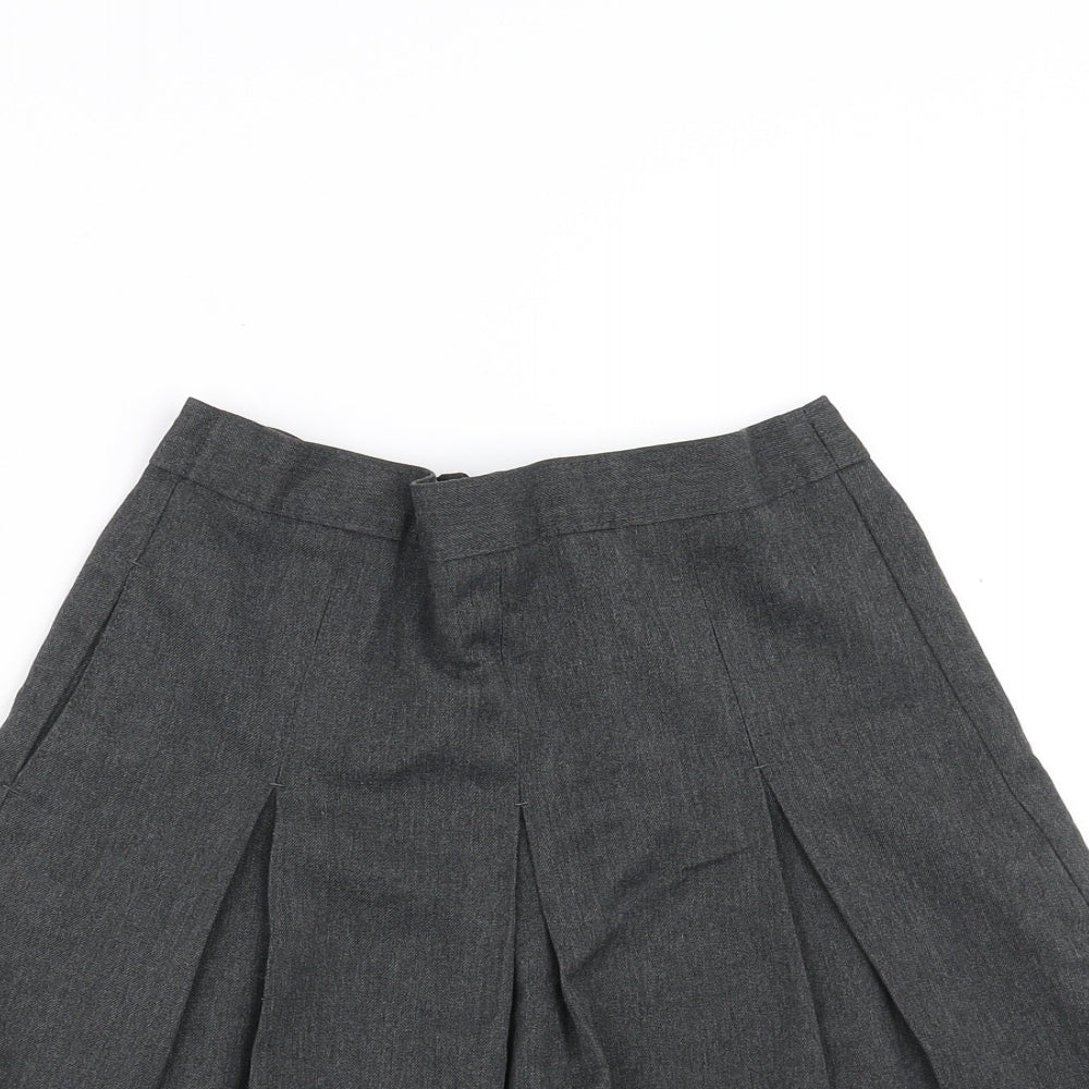 Marks and Spencer Girls Grey   A-Line Skirt Size 8-9 Years