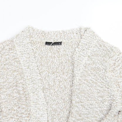 DAVID EMANUEL Womens Beige   Cardigan Jumper Size M