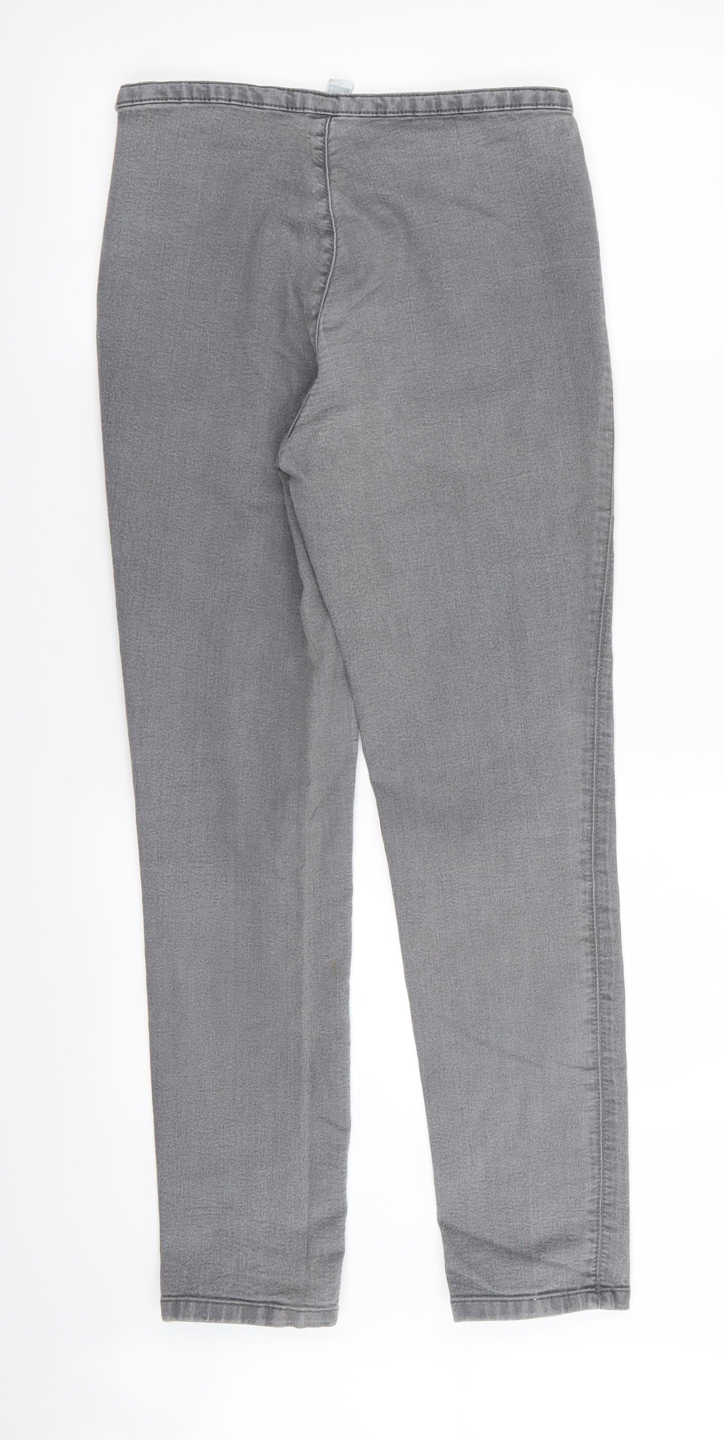 Womens UK Size 12 Wallis Regular Fit  Grey Trousers