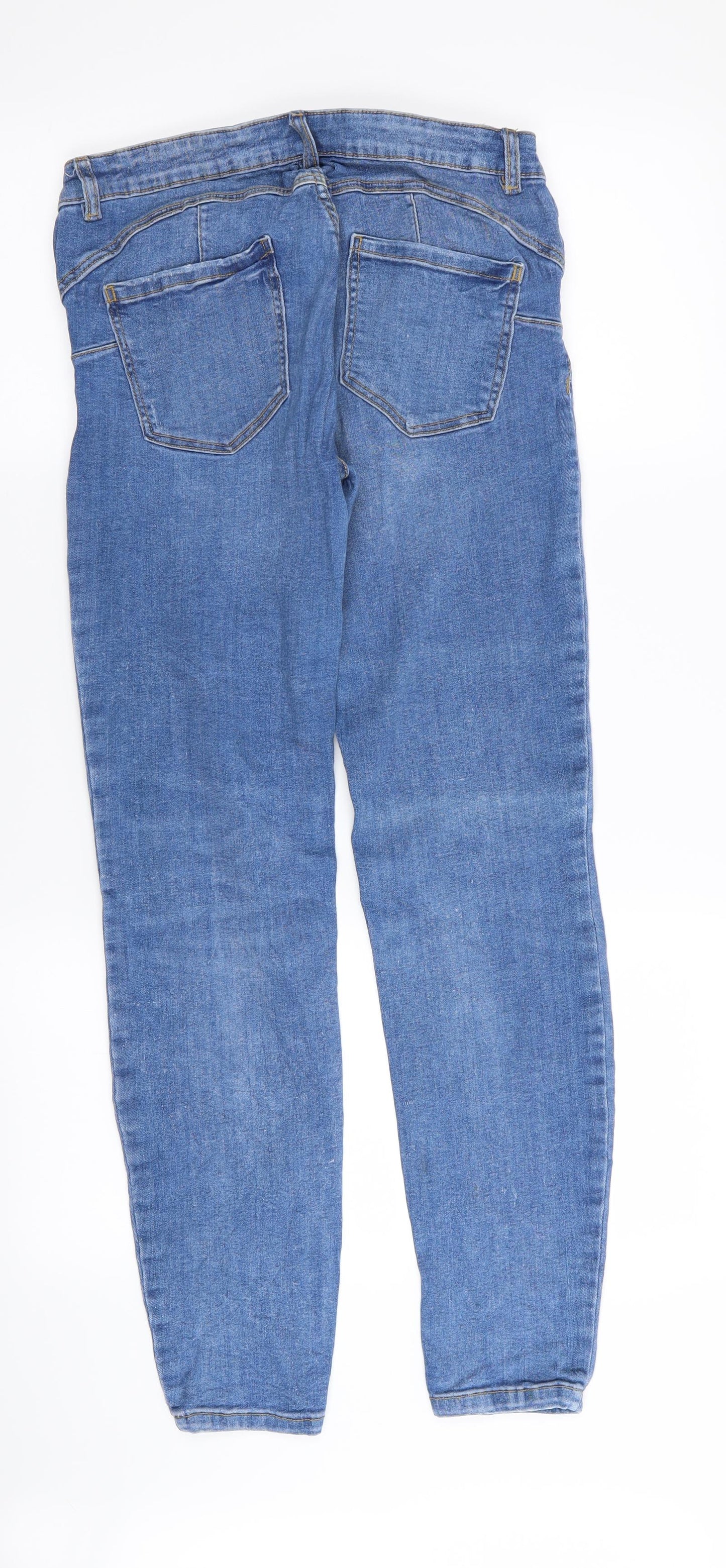 Womens UK Size 10 MOHITO Regular Fit Skinny Blue Jeans