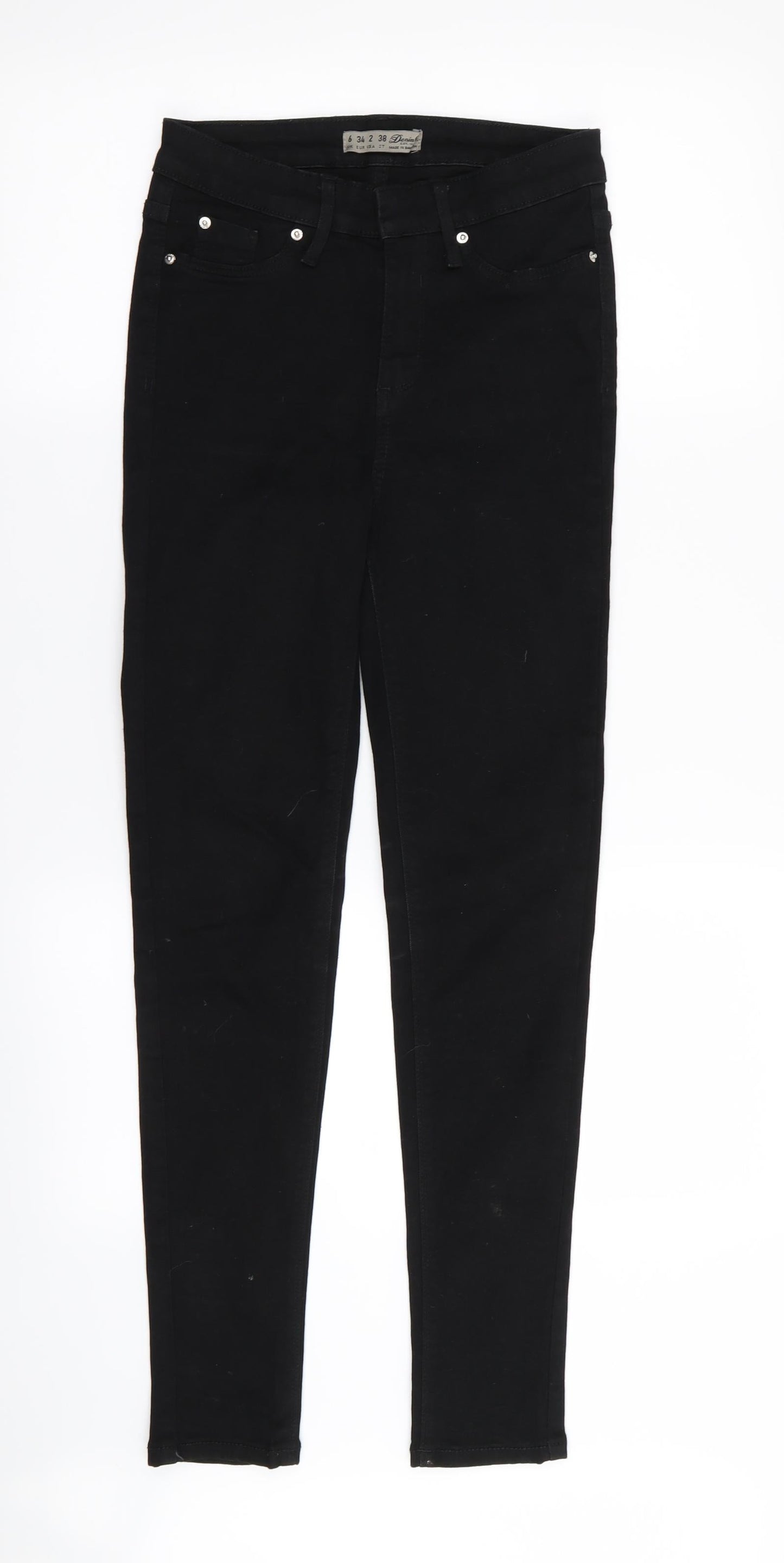 Womens UK Size 6 denim and co Regular Fit Skinny Black Jeans