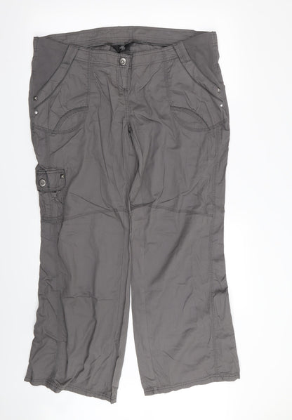 m2b Womens Grey   Trousers  Size 16 L31 in