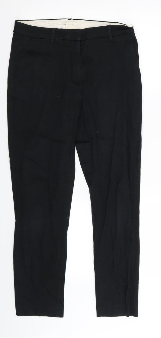 Womens UK Size 10 H&M Regular Fit  Black Trousers