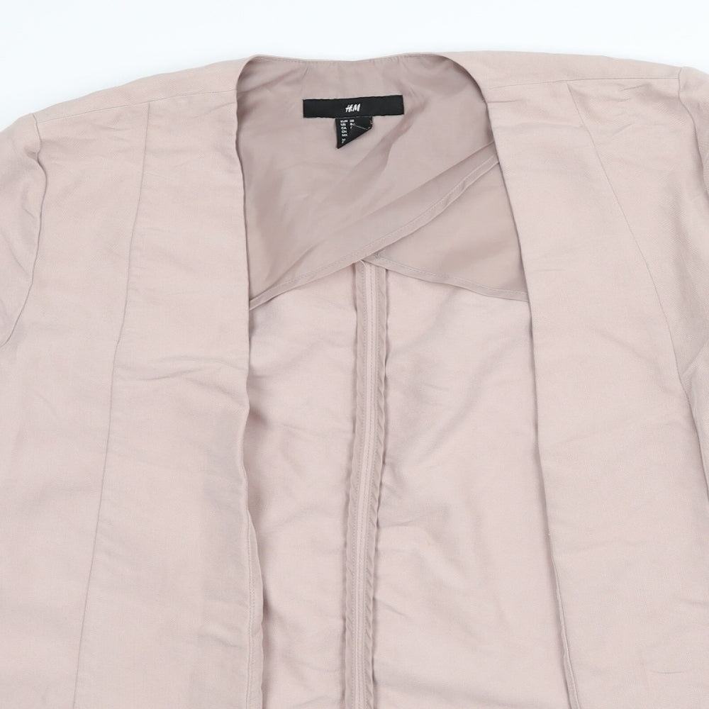 H&M Womens Pink   Jacket Blazer Size 10