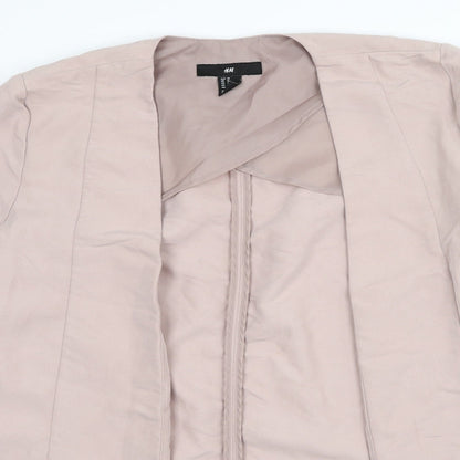 H&M Womens Pink   Jacket Blazer Size 10