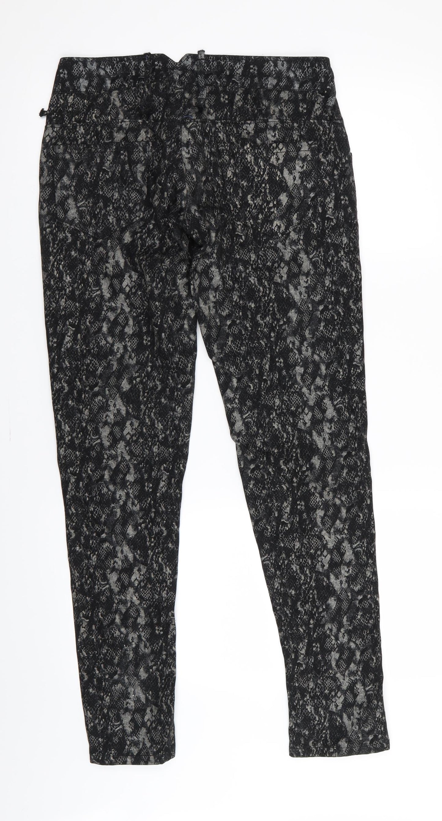 bottoms up Womens Black Geometric  Skinny Jeans Size 28 in L30 in