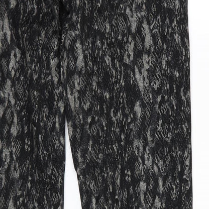 bottoms up Womens Black Geometric  Skinny Jeans Size 28 in L30 in