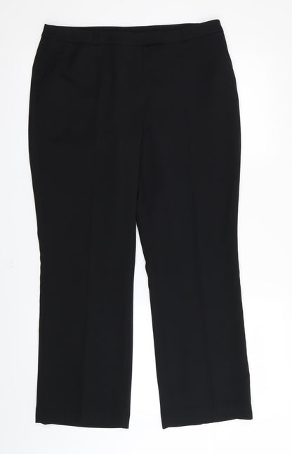 TU Womens Black   Trousers  Size 12 L28 in
