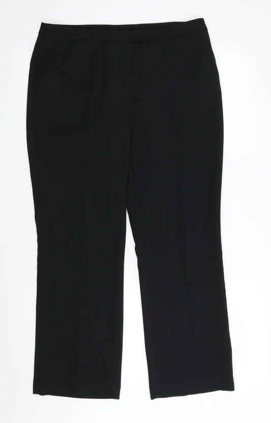 TU Womens Black   Trousers  Size 12 L28 in
