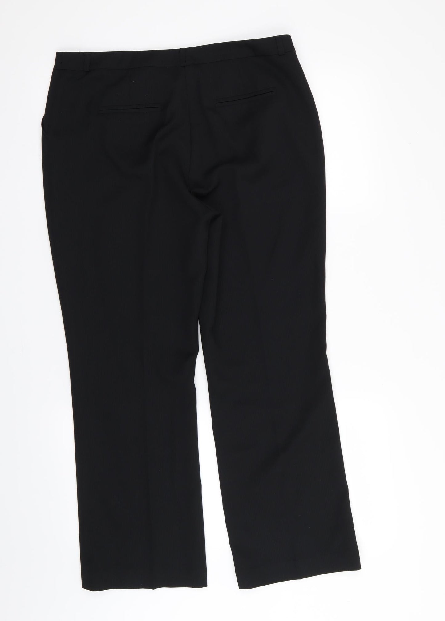 TU Womens Black   Trousers  Size 12 L28 in