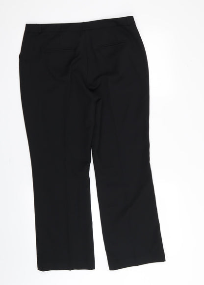 TU Womens Black   Trousers  Size 12 L28 in