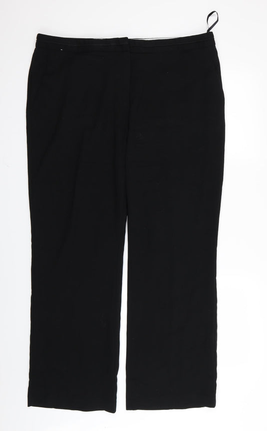 Womens UK Size 18 NEXT Regular Fit  Black Trousers