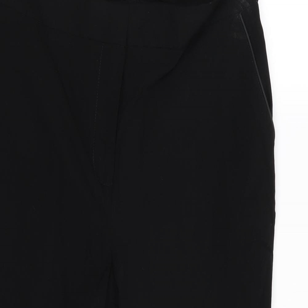 Womens UK Size 12 Papaya Regular Fit  Black Trousers