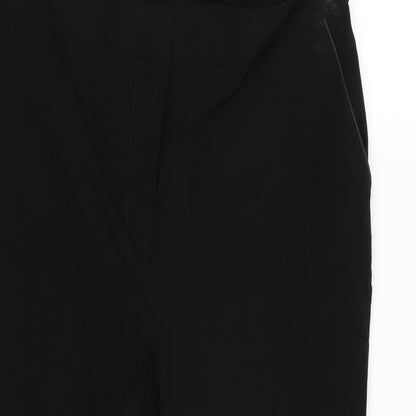 Womens UK Size 12 Papaya Regular Fit  Black Trousers
