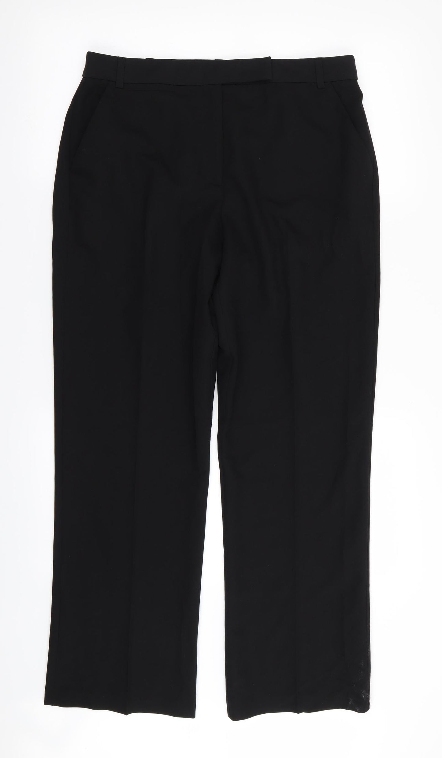 Womens UK Size 12 ASOS Regular Fit  Black Trousers