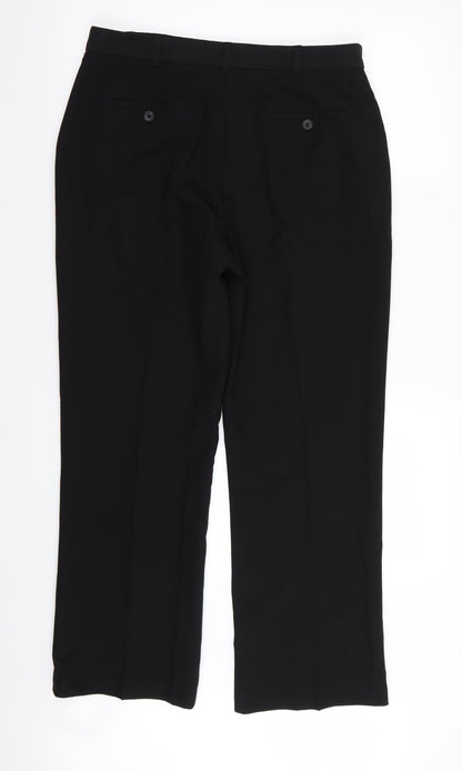 Womens UK Size 12 ASOS Regular Fit  Black Trousers