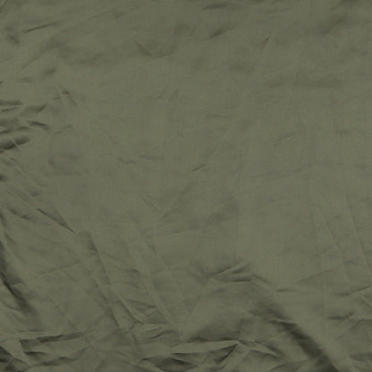 Womens UK Size 12 Misspap Green Basic Button-Up