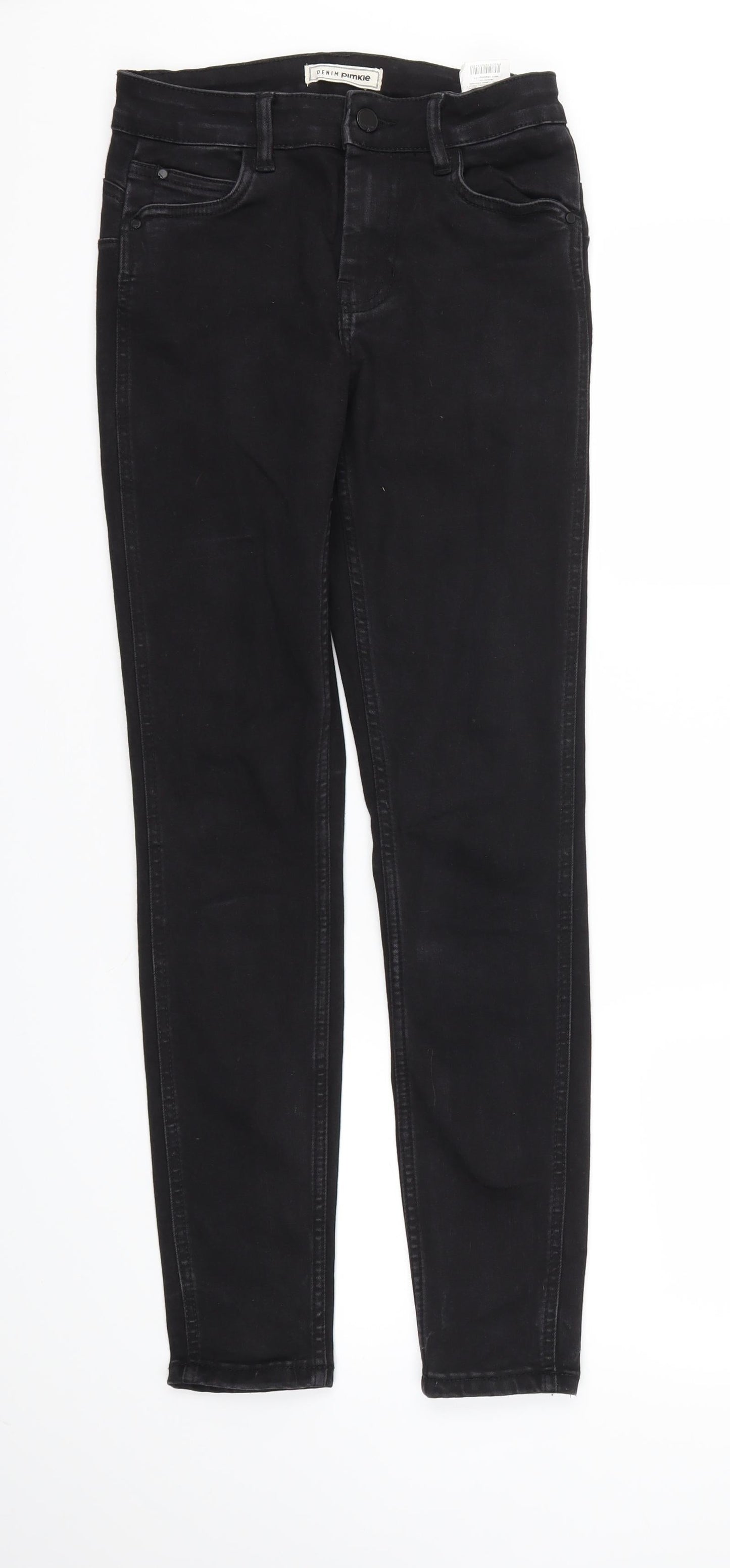 Womens UK Size 28 in Preworn Regular Fit Skinny Black Jeans