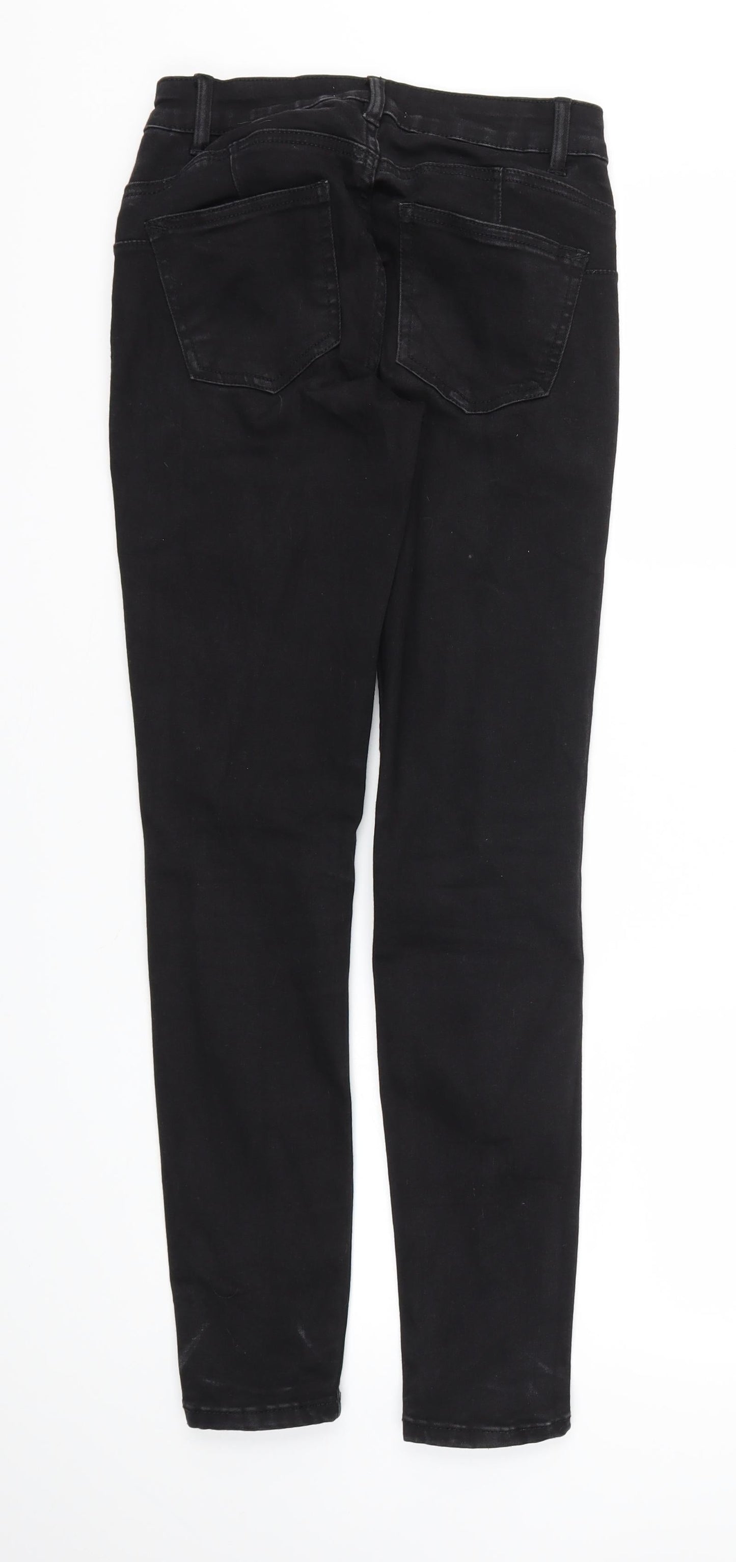 Womens UK Size 28 in Preworn Regular Fit Skinny Black Jeans