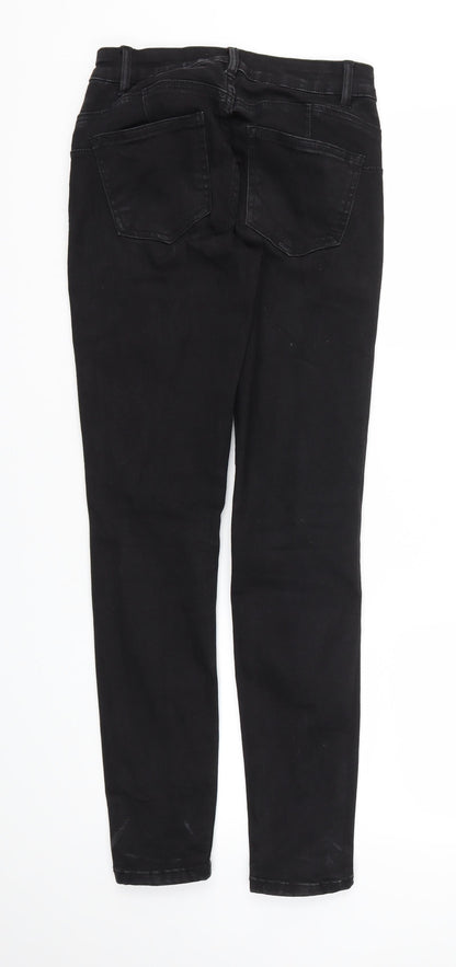 Womens UK Size 28 in Preworn Regular Fit Skinny Black Jeans