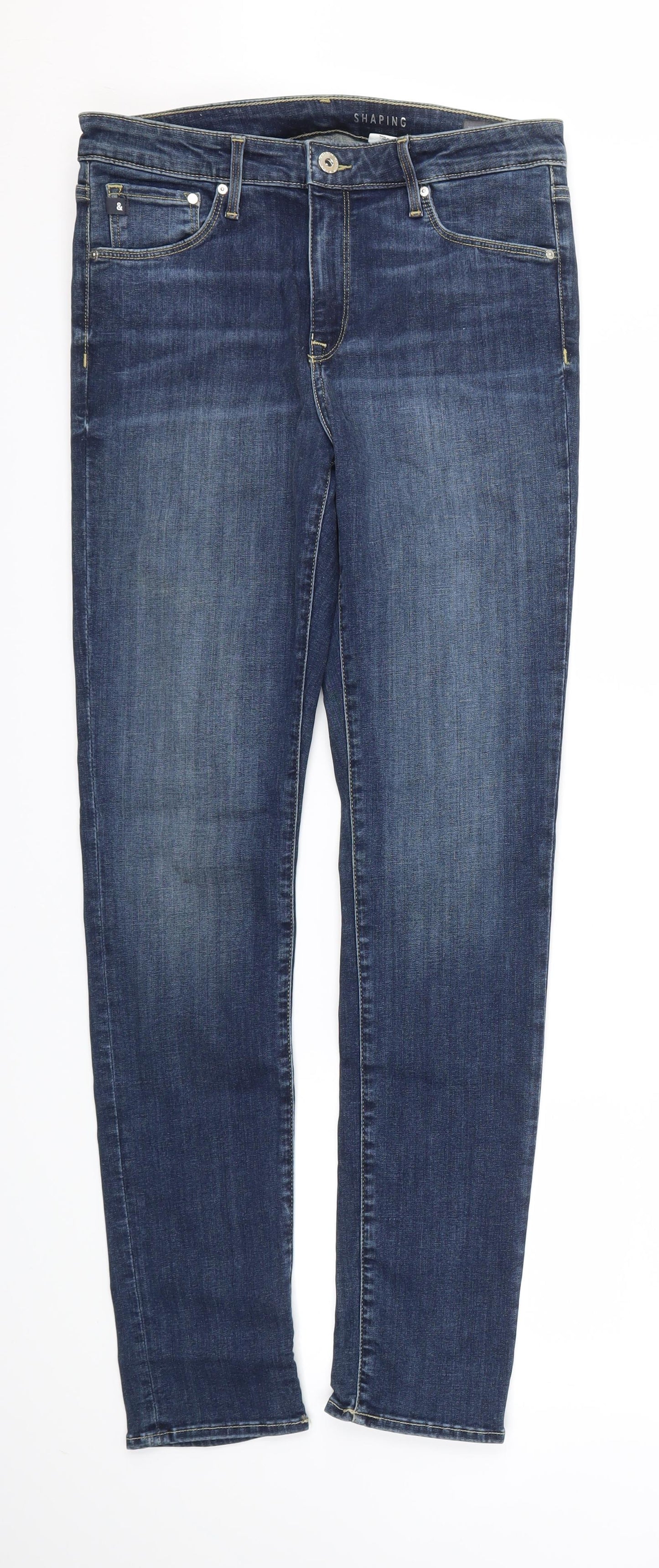 Womens UK Size 30 DENIM Regular Fit Skinny Blue Jeans