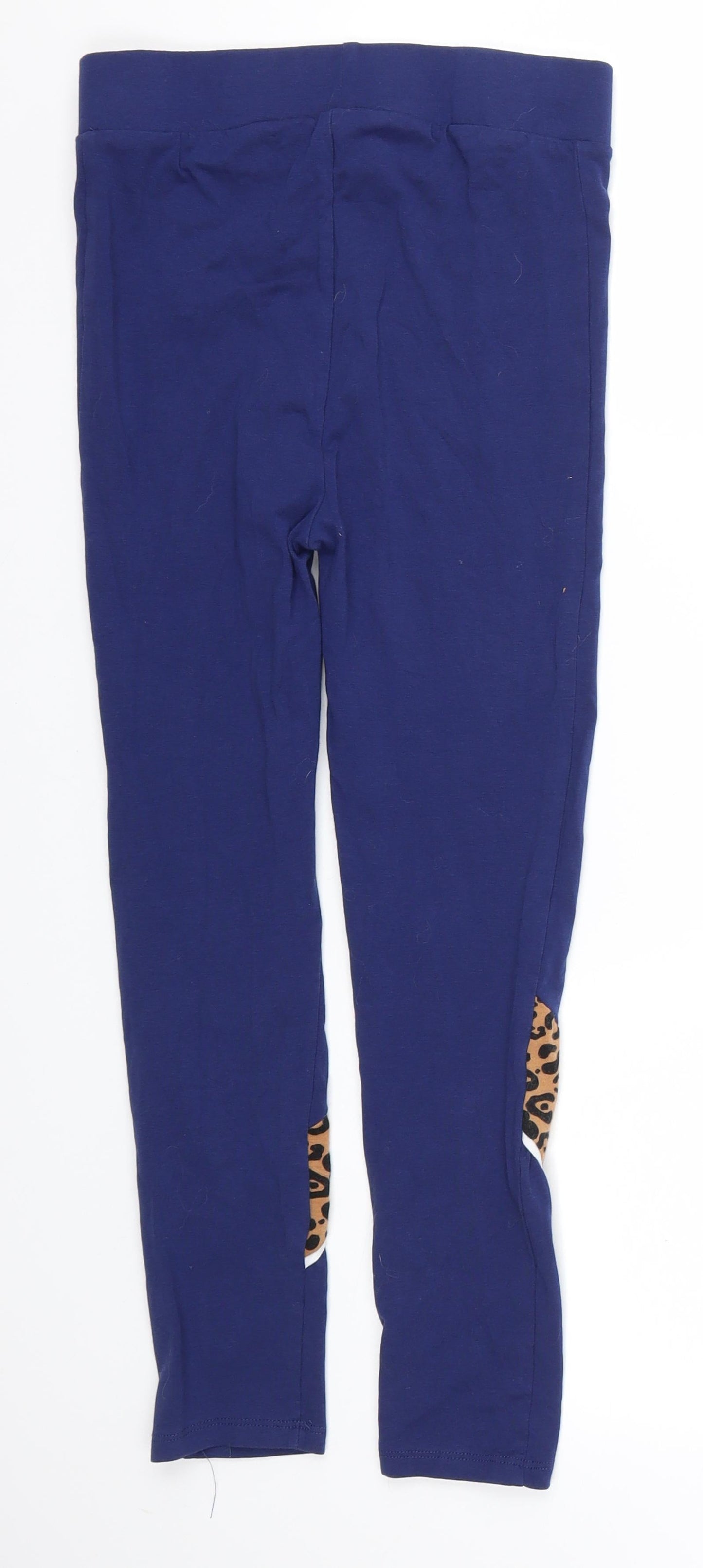 George Girls Blue Animal Print  Jegging Trousers Size 11-12 Years