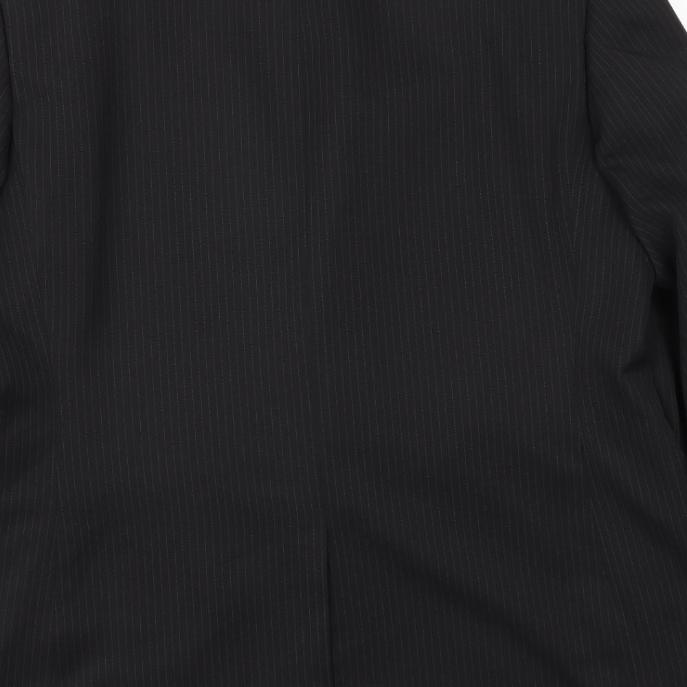 T&W Mens Black   Jacket Blazer Size 44