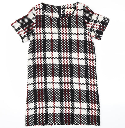 Vera & Lucy Womens Black Check  A-Line  Size M