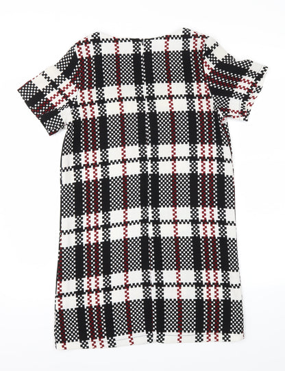 Vera & Lucy Womens Black Check  A-Line  Size M