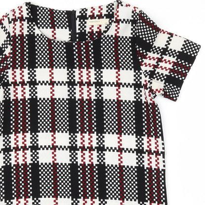 Vera & Lucy Womens Black Check  A-Line  Size M