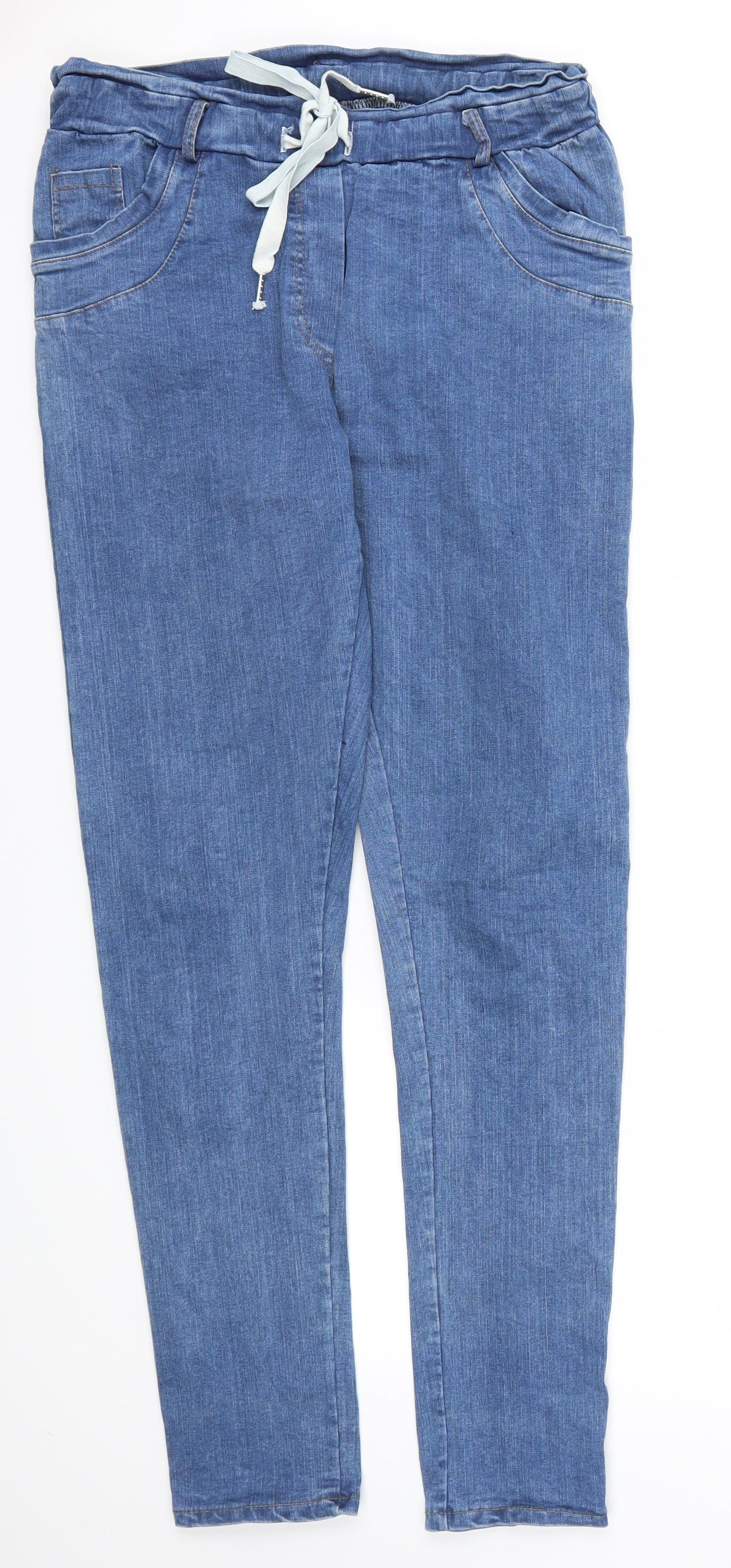 Womens UK Size 30 in Preworn Regular Fit Skinny Blue Jeans