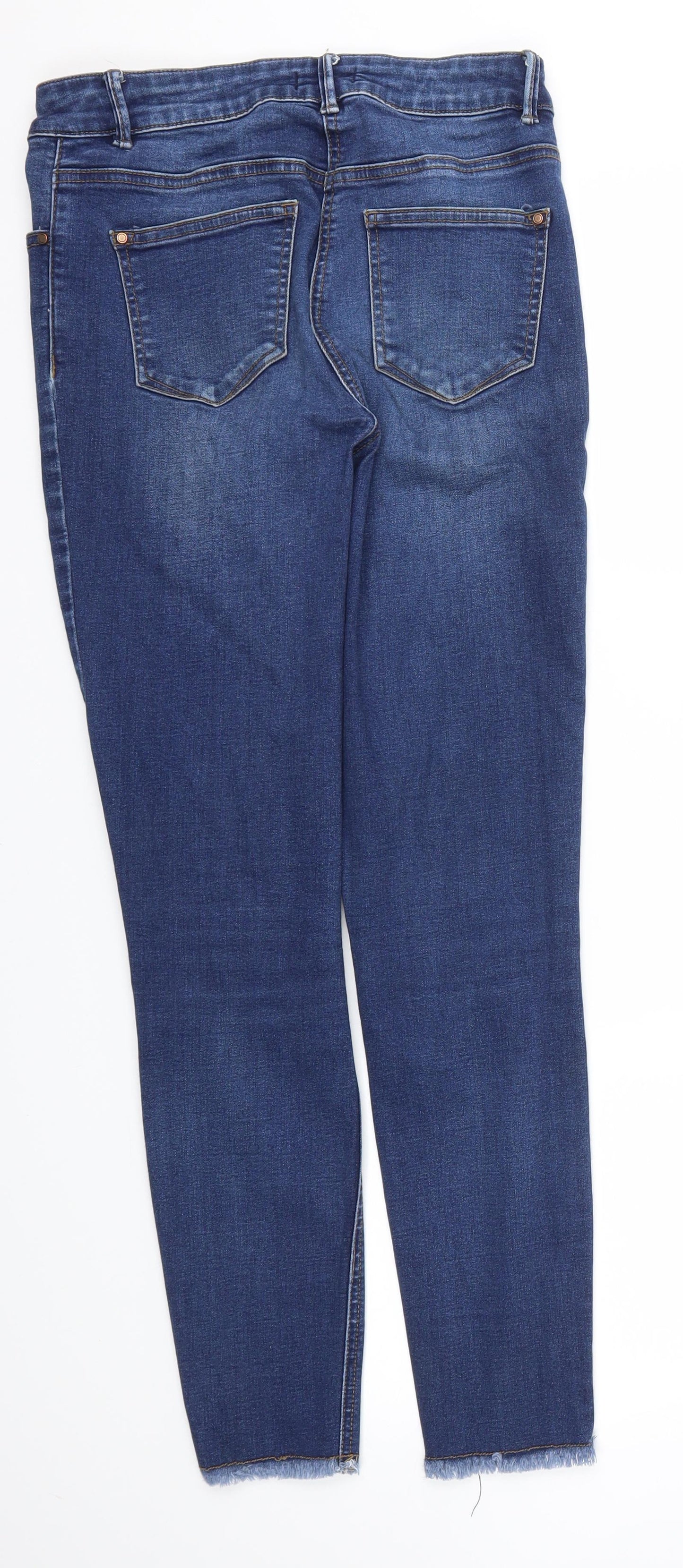 Womens UK Size 10 denim Regular Fit Skinny Blue Jeans