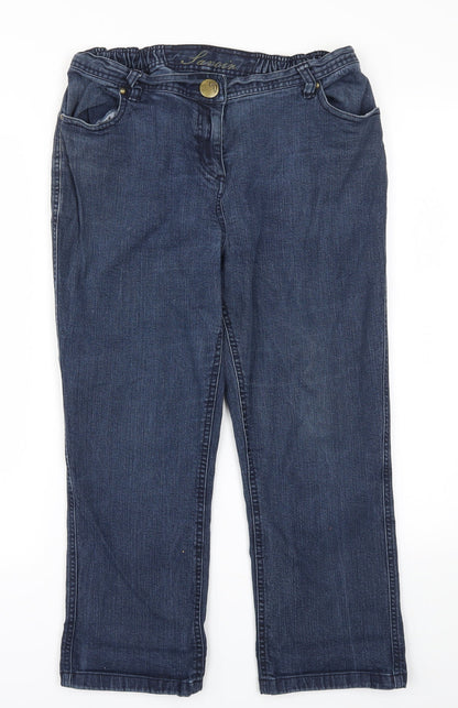Womens UK Size 16 Preworn Regular Fit Skinny Blue Jeans