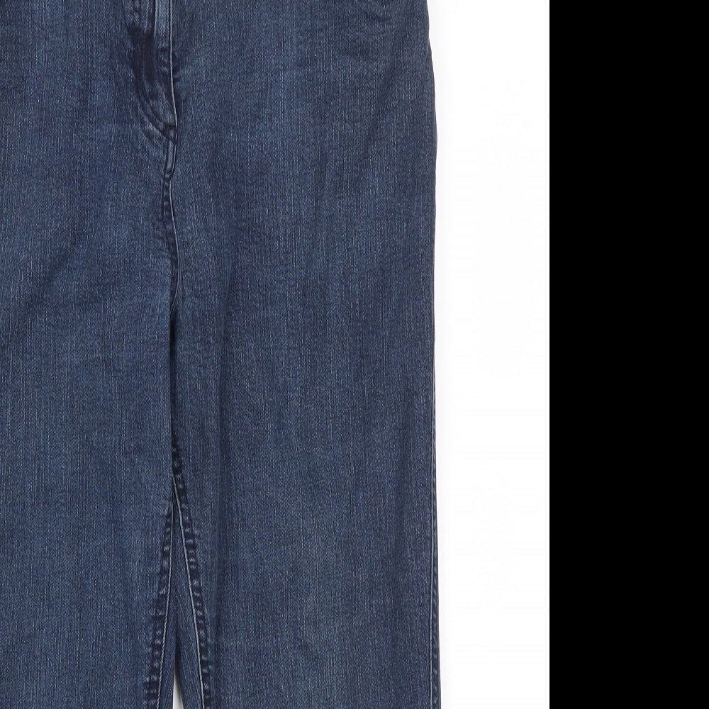 Womens UK Size 16 Preworn Regular Fit Skinny Blue Jeans