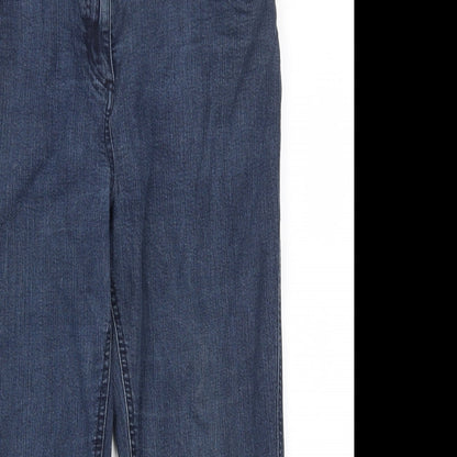 Womens UK Size 16 Preworn Regular Fit Skinny Blue Jeans