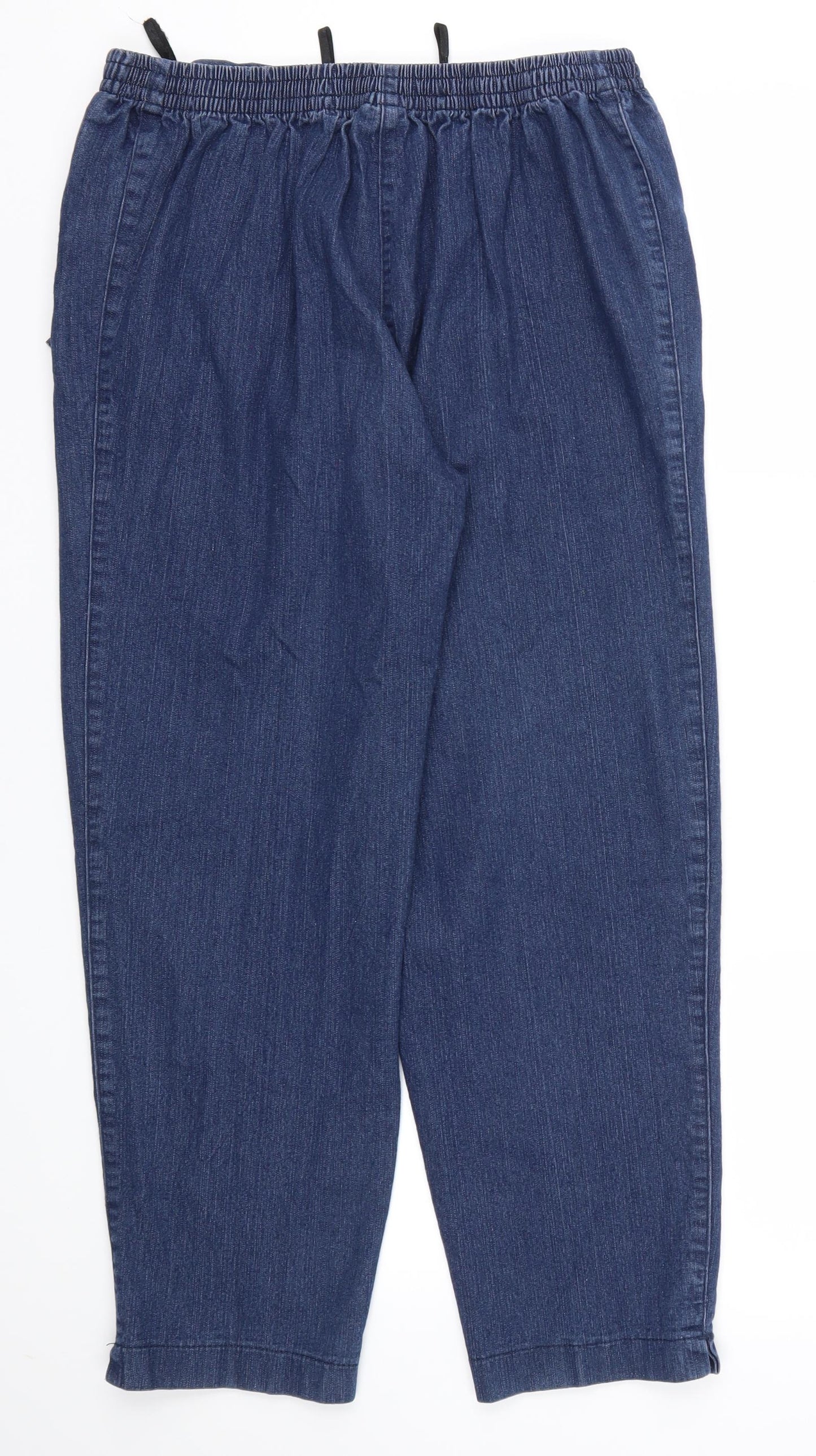 main Womens Blue   Straight Jeans Size 12 L26 in - Stretch waistband