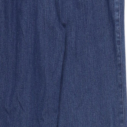 main Womens Blue   Straight Jeans Size 12 L26 in - Stretch waistband