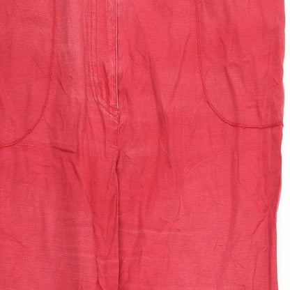 Cappuccini Womens Red   Trousers  Size 16 L25 in