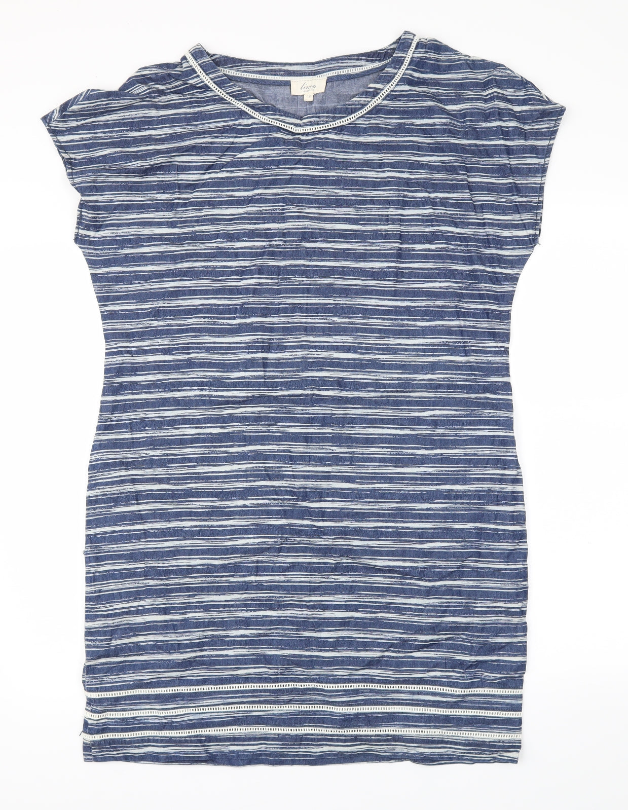 Linea Womens Blue   Fit & Flare  Size 12