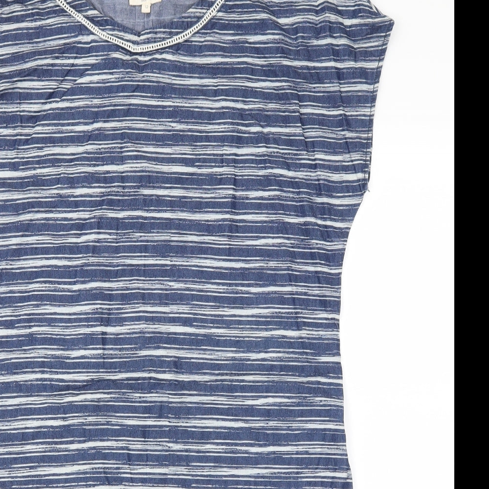 Linea Womens Blue   Fit & Flare  Size 12